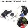 Motorcycle Universal Helmet Lock, Motorcycle Helmet Security Hook Lock with