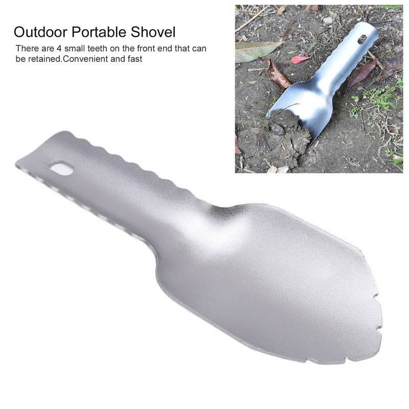 Outdoor Portable Shovel Multipurposes Ultra Light Aluminum Shovel for Camping