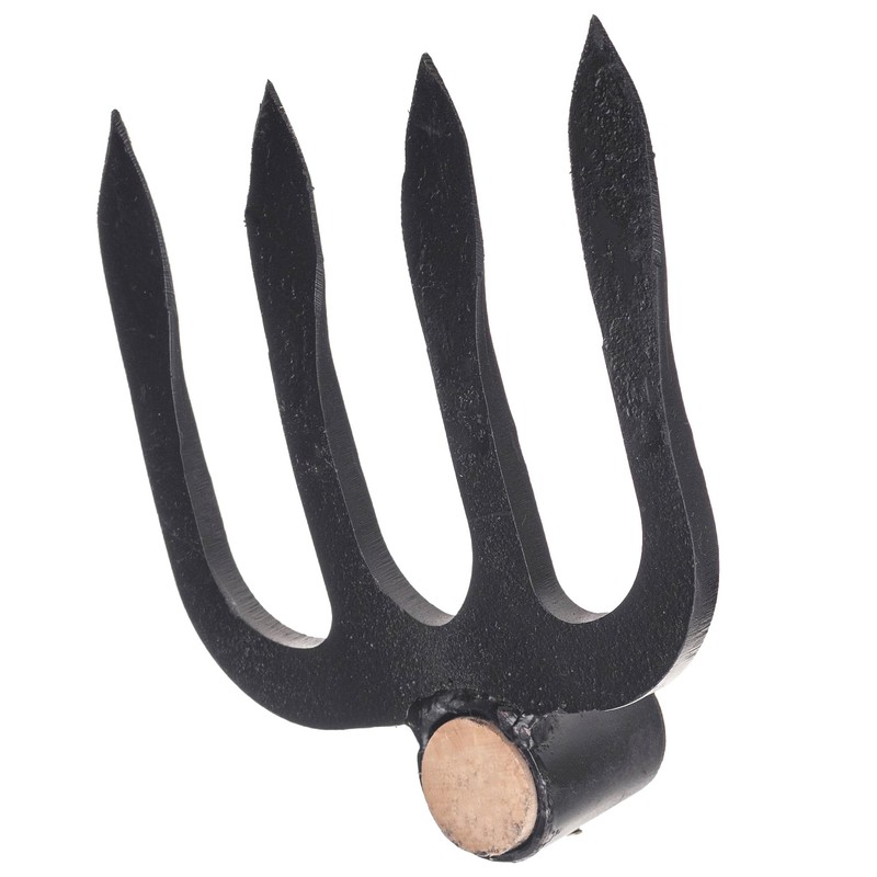 KADAX Potato Hoe 4 Prong Garden Hoe Forged Steel Manure