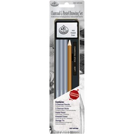 Royal & Langnickel Mini Tin Charcoal and Pastel Drawing Set