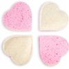Esponja Exfoliante Fushay Luffalu Pro Pink Hearts Celulosa y Loofah