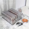 Press On Nail Storage Box Set, 10 Pieces, Transparent Acrylic