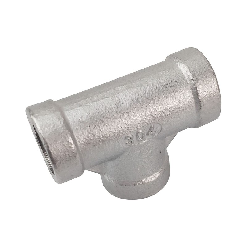 LOZOME 1-1/2" Stainless Steel Tee Female NPT Threaded T Shaped