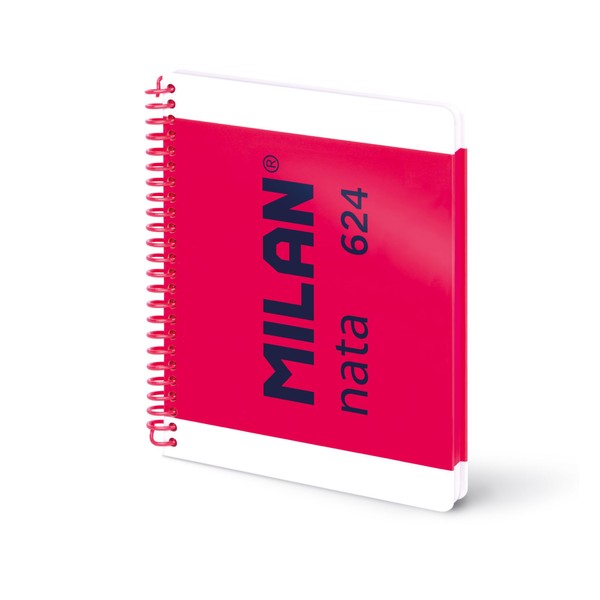 MILAN® Notebook A5 Spiral Bound Hardback Ruled Paper (7 mm)