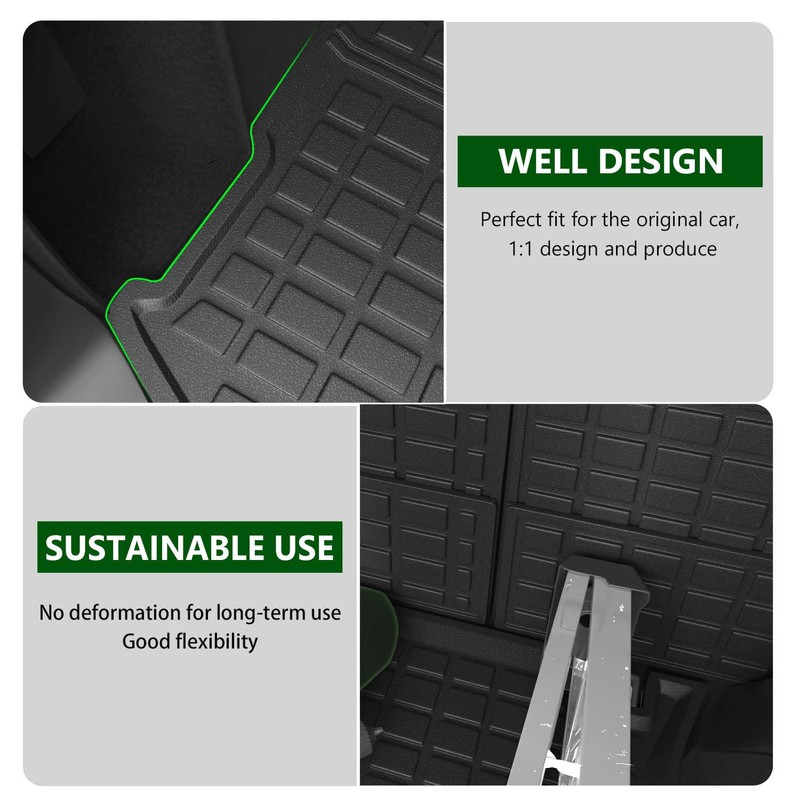 xipoqix Trunk Mat Backrest Mat Compatible with 2011-2021 Jeep Grand