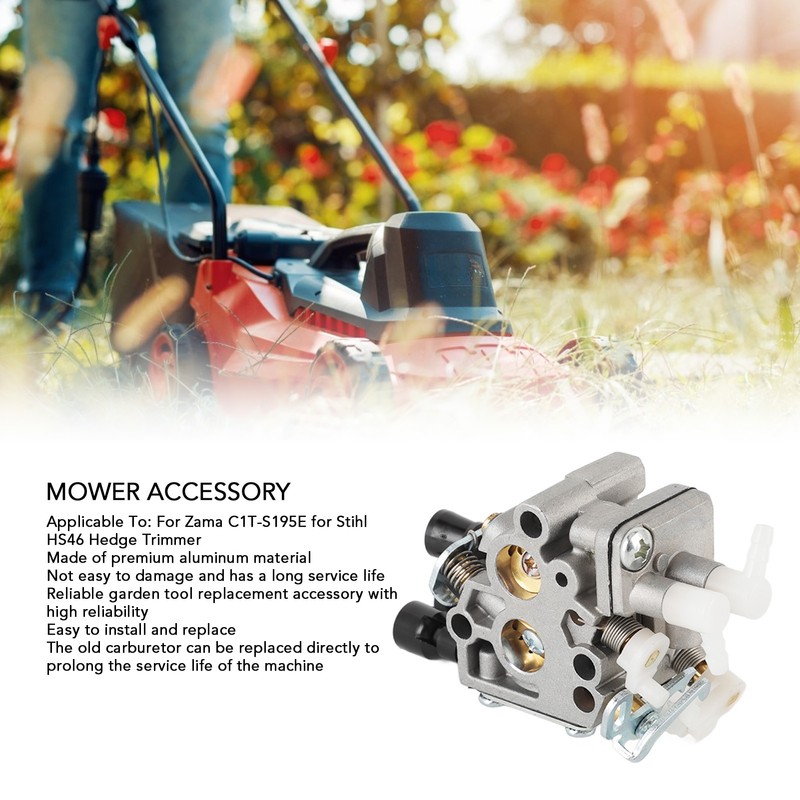 Lawn Mower Carburetor Carb Aluminum Carburetor Replacement for Zama C1T