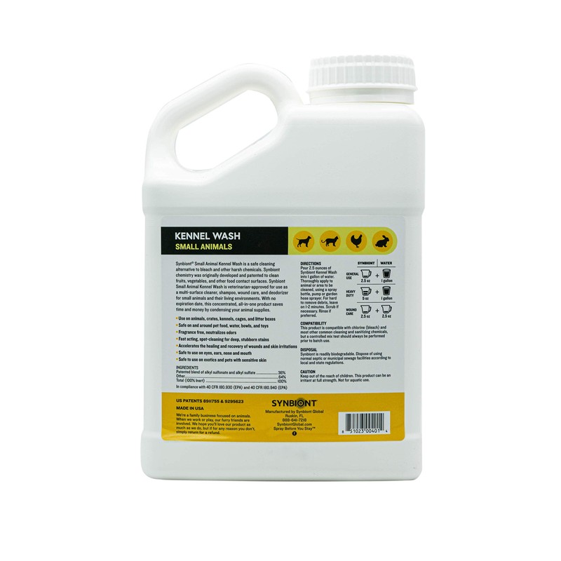 Synbiont Kennel Wash 1 Gallon Concentrate - Cleaner & Deodorizer