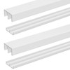 Landical 2 Sets 4 ft Long Plastic Sliding Cabinet Door