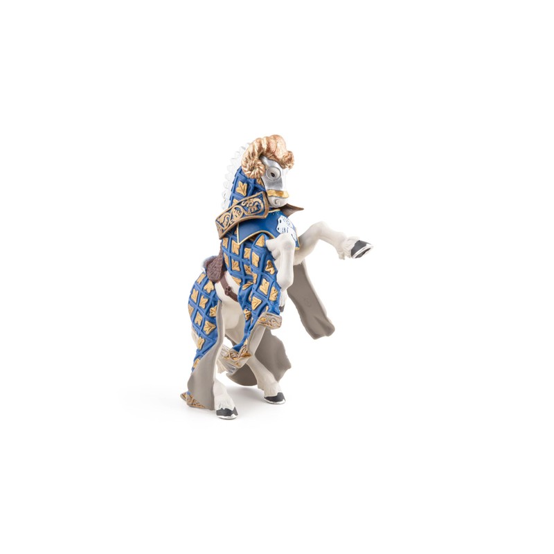 Papo Blue Weapon Master Ram Horse Toy
