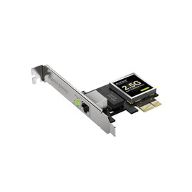 BrosTrend 2.5GB Network Card, PCIe Network Adapter RJ45 NIC with Extra Low-profile Bracket PCI Express Gigabit Ethernet Card for Windows 11/10/8.1/8/7/XP, Windows Server... Limited Lifetime Protection