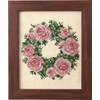 LECIEN No. 522209 Embroidery Kit, Flower Arrangement, Rose Wreath