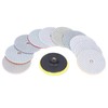 11Pcs/Set Diamond Polishing Pads Sanding Abrasive Disc with Backer Pad