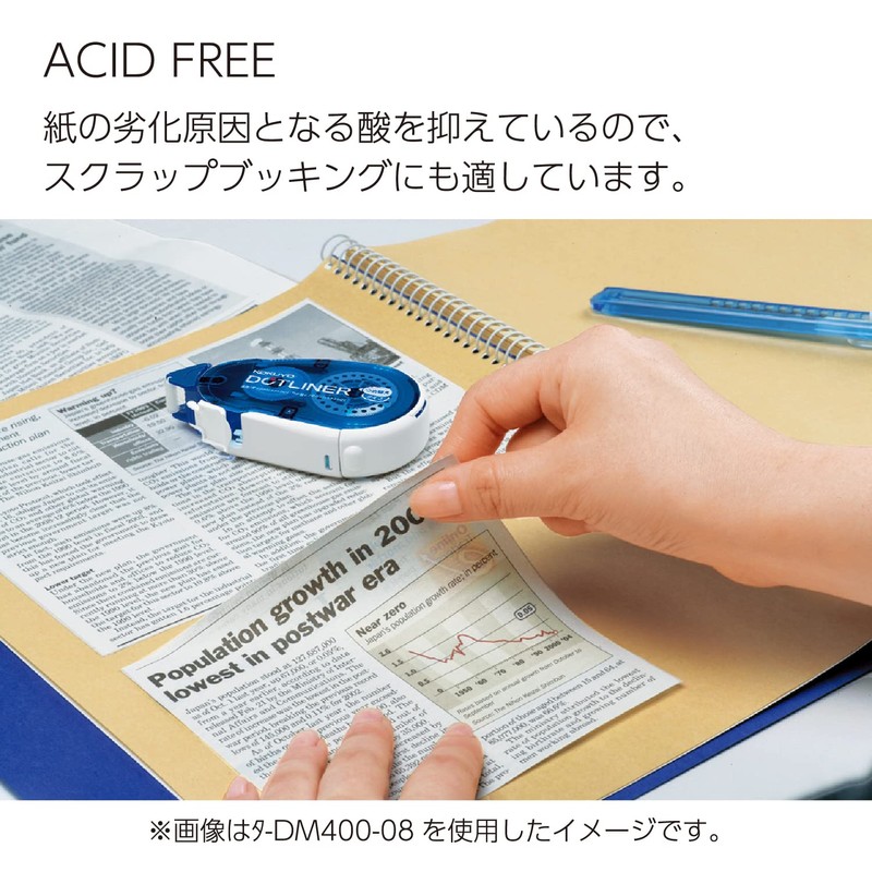 Kokuyo dot liner for replacement tape glue packed strength adhesive