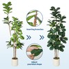 Faux Fiddle Leaf Fig Tree 7 FT, Artificial Tree with