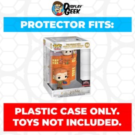 Display Geek, 1 x Plastic Pop Protector Compatible with Fred Weasley Weasleys Wizard Wheezes #158 Funko Pop Deluxe Box, Kollector Protector