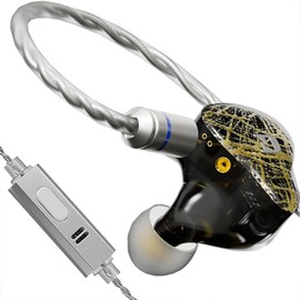 LINSOUL ND-001 Hybrid (1DD+4BA) High-end Recableable Earbuds Designed for Music Lovers Resin Material for Comfortable Wearing, Carefully Adjusted Construction Small Size, Easy to Carry Anywhere, Good