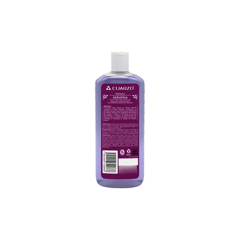 Shampoo Cuarzo Keratina 550ml