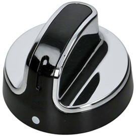 spares2go Plate Burner Gas Switch Knob for Ovens/New World Oven Cooker (Black/Silver, Pack of 4)