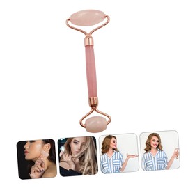 minkissy Rose Gold Resin Face Roller Massager Lifting Tightening for Daily Skincare