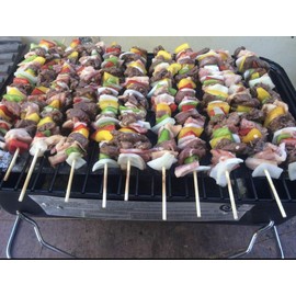 Duke Grills Omaha Go Anywhere Portable Gas Grill - Mini BBQ Propane Grill for Camping, RV, Tailgate - Cooks 8 hamburgers at once - Long Life Steel - Foldable Legs