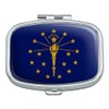 Indiana State Flag Rectangle Pill Case Trinket Gift Box