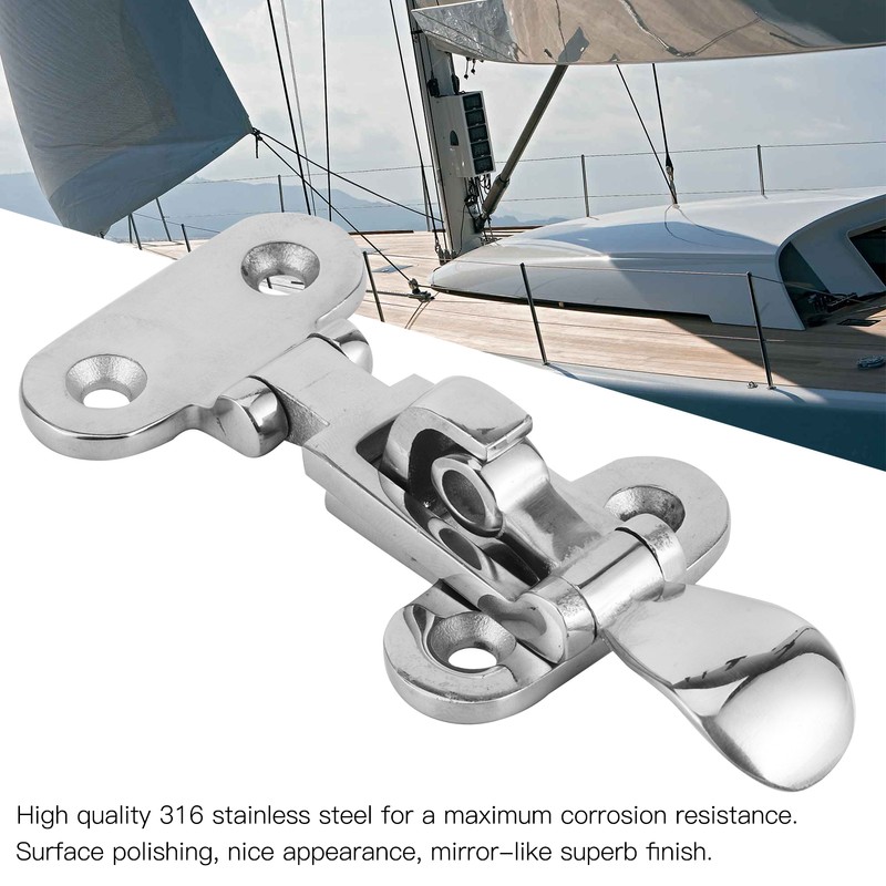 316 Stainless Steel Toggle Clamp Latch Catch Anti Rattle Hasp