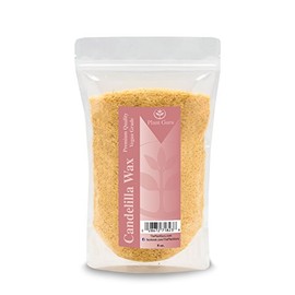Candelilla Vegan Wax Flakes 8 oz 100% Pure and Natural For Skin, Face, Body and Hair DIY Creams, Lotions, Lip Balm and Soap Making Supplies. Beeswax Substitute