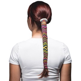 Wrapter Pony Tail Hair Wrap (Zigzag Print)