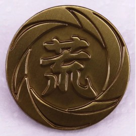 Pinstant Arakawa Family Kai Tojo Clan Japan Japanese Daimon Yakuza Emblem Mon Crest Pin