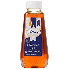 Attiki Pure Greek Honey with Thyme, Wild Flowers and Herbs, Perfect for Baking, Cooking, Lemonade and Tea, 9.5 oz (270 grams), Bottle