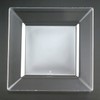 Squares 9.5" Dinner Plate, Clear (Set of 10)
