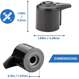 Steam Release Handle Steam Valve for InstaPot Duo/Duo Plus 3, 5, 6 and 8 Quart Mini 3 Qt Duo50 5 Qt Duo/Duo Plus 60 6 Qt and Duo/Duo Plus 80 8 Qt
