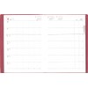 Hakubunkan Notebook 2026 A5 Weekly Desk Planner with Spin, Red