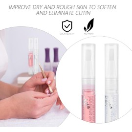 Mikinona 8piezas Unidades Aceite Esencial Uñas Cutículas Revitalizadoras Lápiz Aceite Reparador