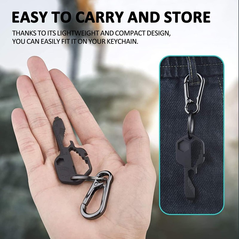 Ruiyuan 24-in-1 Multitool Key Tool Portable Multi Key Shaped Tool