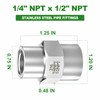 TAISHER 2PCS Forging of 316L Stainless Steel Pipe Fitting, Reducer