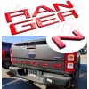 auto pro Red Black Double Layer Tailgate Insert Letters fits