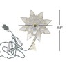 Kurt Adler 8.5-Inch Capiz Star Tree Topper with 10 Clear