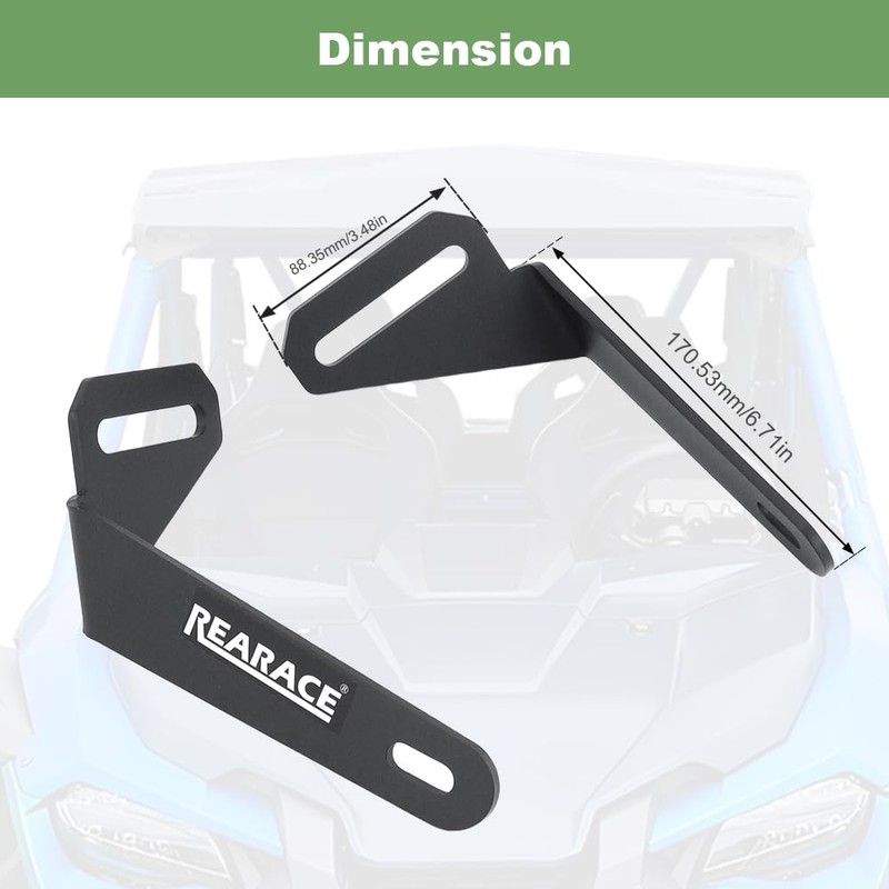 REARACE 42" LED Light Bar Brackets Fit for Talon 1000X/1000R