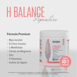 Birdman H Balance | Myo & D-Chiro Inositol, Citrato de Magnesio, Vitaminas y Zinc | Alta Concentración en Proporción 40:1 | Fórmula Premium Sin Aditivos | Sin Sabor | 30 Porciones | 222g