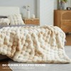 Soft Faux Rabbit Fur Throw Blanket Luxury Super Comfy Double