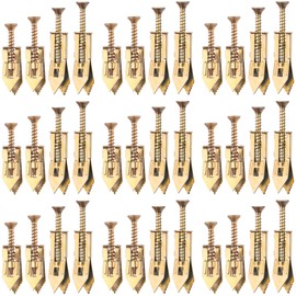 PAGOW 80 Pcs Self-Drilling Anchors, Heavy Duty Anchors and Screws, Metal Screw Anchors Kit, No Drill and Holes in Wall - 4 Sizes