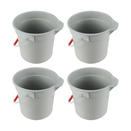 Xyskin 4 Packs 14 Quart Plastic Mop Bucket with Handle for House Cleaning, Utility Cleaning Pail Water Pail