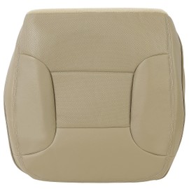 ECOTRIC Synthetic Leather Seat Cover Compatible with 1992-1996 Ford Bronco - Med Mocha Tan (Driver Bottom Cover)
