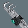 Wera 05021909001 | 950L/9SMN Hex Key Set, Long, Metric Assortment