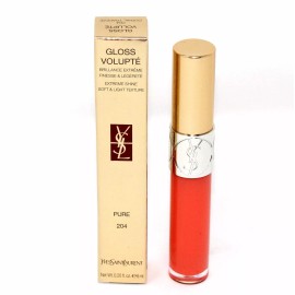 Yves Saint Laurent YSL GLOSS VOLUPTE EXTREME SHINE SOFT&LIGHT TEXTURE PURE 6ML #204 NIB-YSL71395