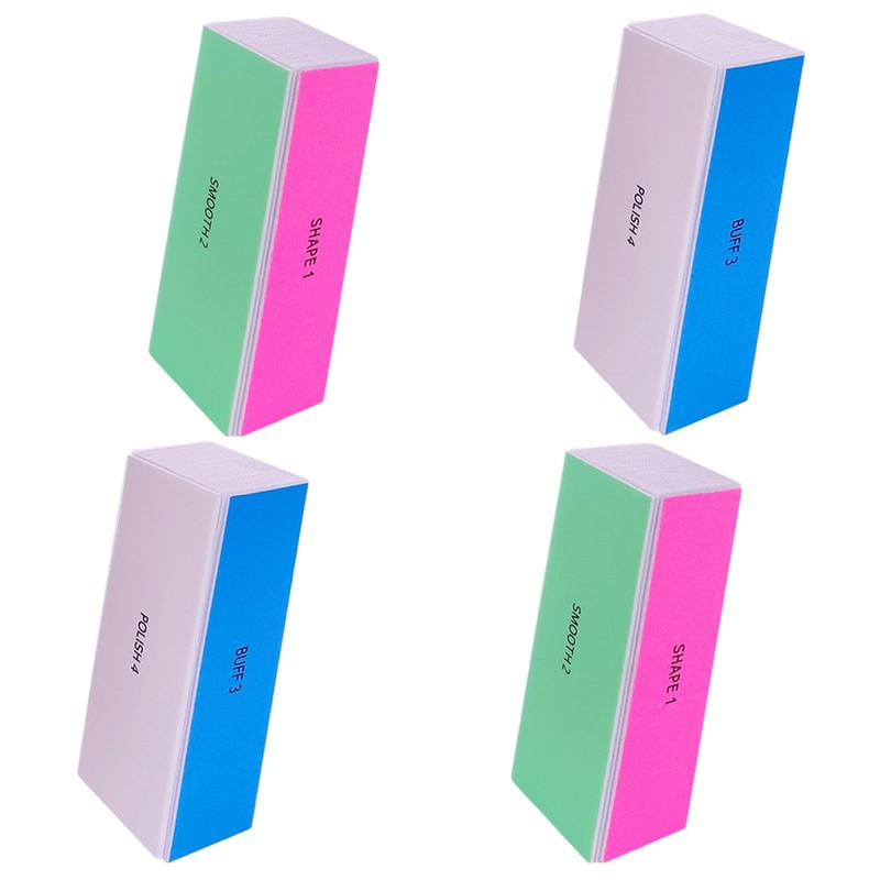 4 Way Nail Buffer Block (4 Pcs), Nail Shine Buffers