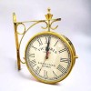 Handmade Double Sided Brass Polish 8 Inch Finish Wall Clock