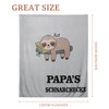 Magicoco Papa Cuddly Blanket Gift for Dad, Sloth Blanket, Father's