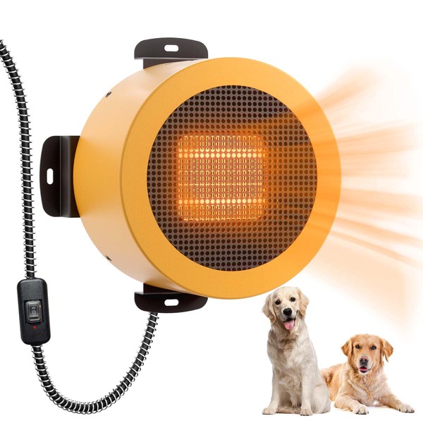 TURBRO Neighborhood Dog House Heater 400W, Wall Mount, 10ft Anti